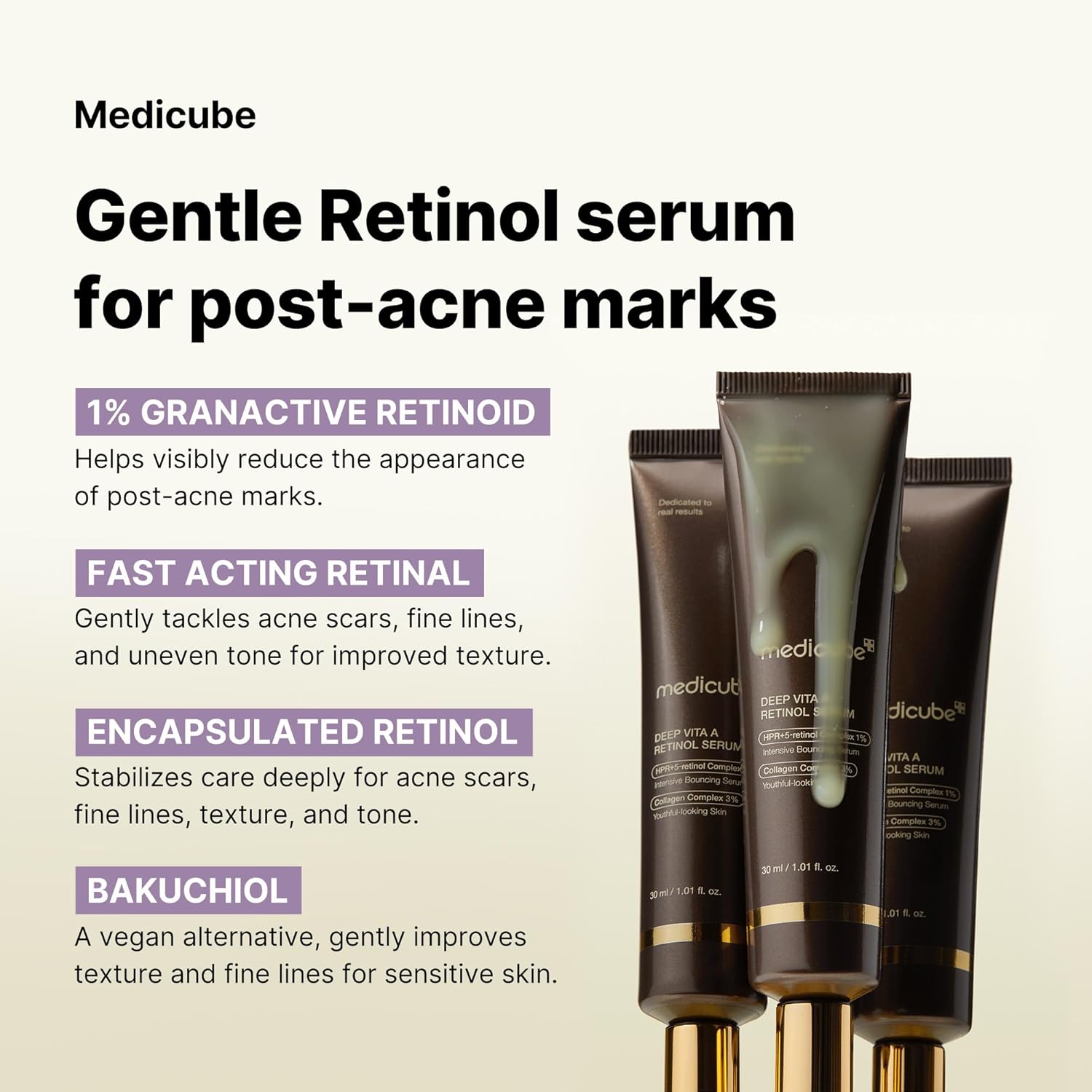 MEDICUBE DEEP Vita A Retinol Serum – 30 ml - immagine 3