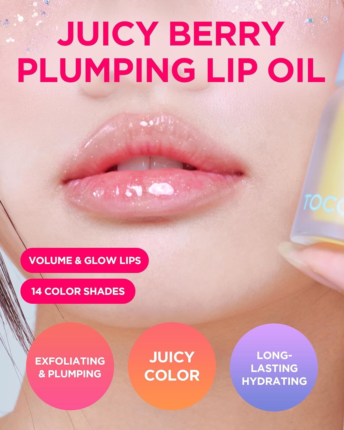 TOCOBO Juicy Berry Plumping Lip Oil – 00 Glam Max - immagine 3
